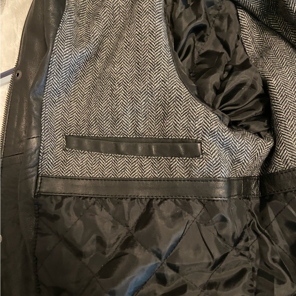 MISSANI Black Leather Jacket Mens - Picture 5 of 8